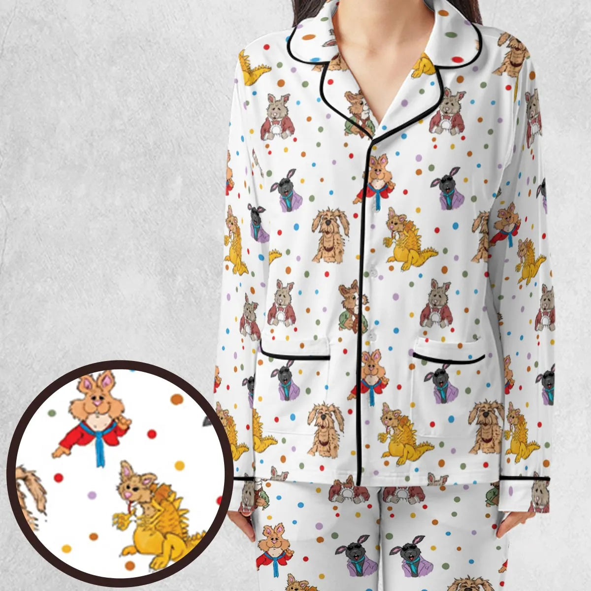 Tale of the Bunny Picnic Characters Pajamas Set