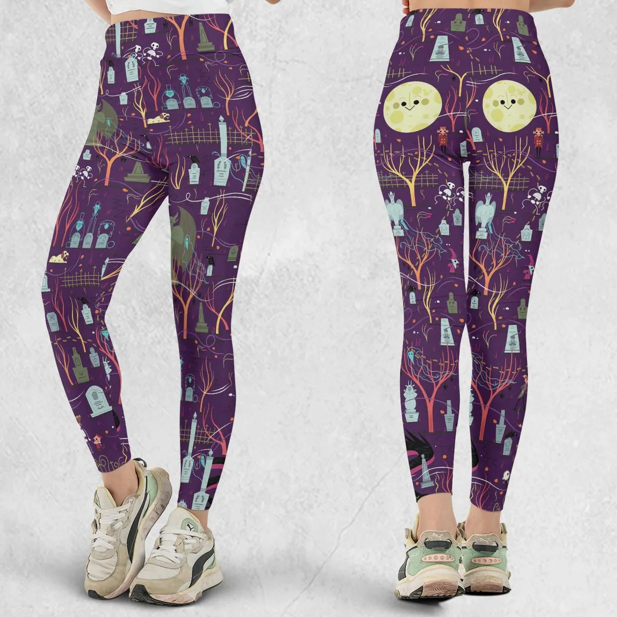 Nostalgic 80s 90s Spooky Scene Legging