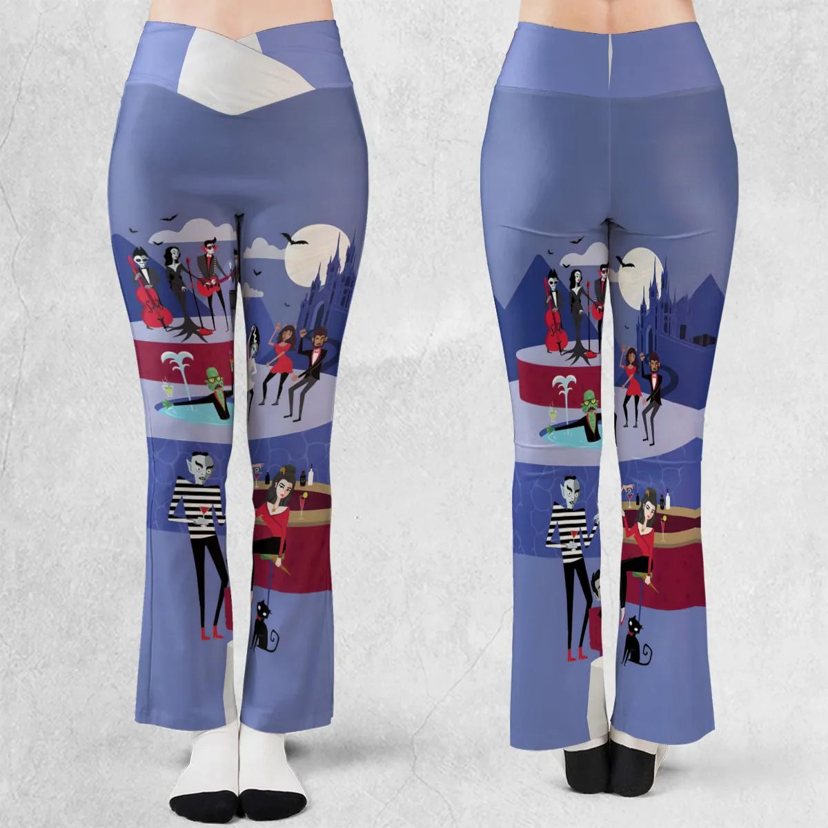 Monster Universal Dance Party Flare Leggings