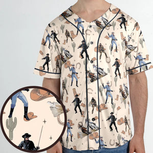 Old Western The Lone Ranger Zorro Tarzan Unisex Baseball Jersey