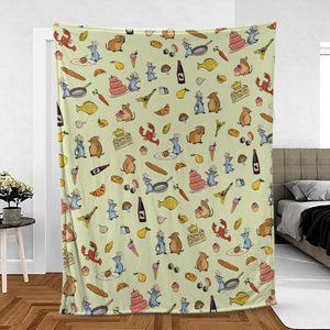 Chef Life Ratatouille Fleece Blanket