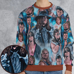 90s Wrestlers All-over Print Sweatshirt