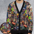 Vintage 1970s Star Trek Comic Books Collage Cardigan