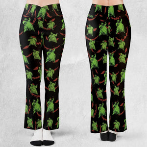 Oogie Boogie Pattern Flare Leggings