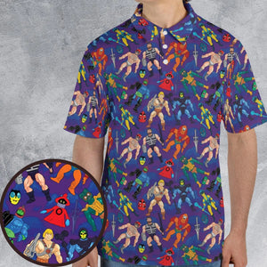 MOTU Figures AOP Men/Women Polo Shirt