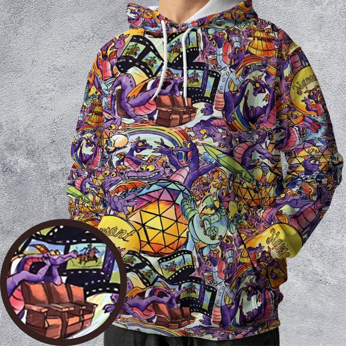The Cute Dragon Figment All-over Print Hoodie