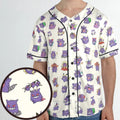 Gengar Cosplay Pokemon Unisex Baseball Jersey