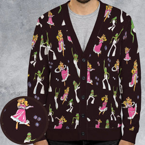Disco Couple Kermit And Piggy The Muppet Show Cardigan