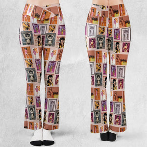 Dr. Mrs. The Monarch The Venture Bros. Magazine Poses Flare Leggings