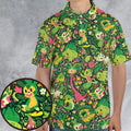 Grass Type Pokemon Pattern AOP Men/Women Polo Shirt