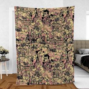 Goofy Movie Collage Fleece Blanket