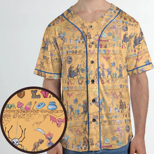 Link's Journey Tapestry The Legend Of Zelda Unisex Baseball Jersey