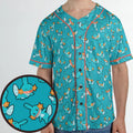 Cute Mudkips Pokemon Unisex Baseball Jersey
