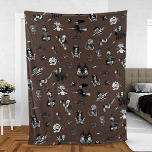 Treehouse of Horror The Simpsons Fleece Blanket