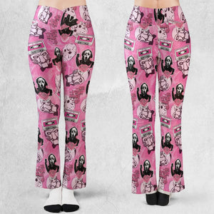 No Your Hang Up Mix Tape Flare Leggings