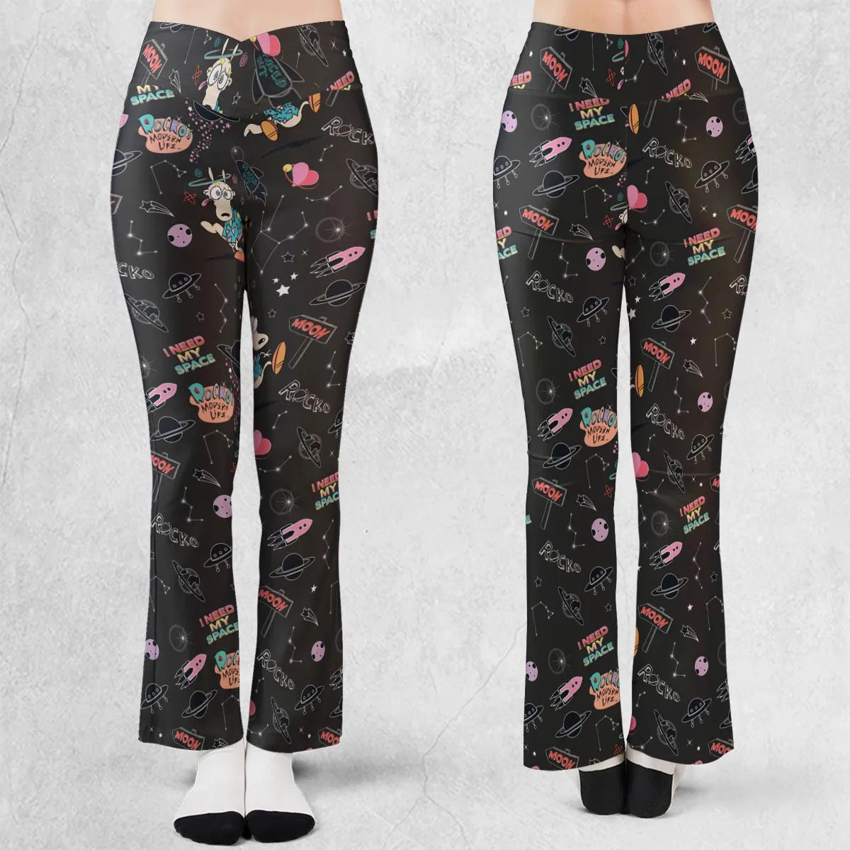 Rocko Space Out Rocko's Modern Life Flare Leggings