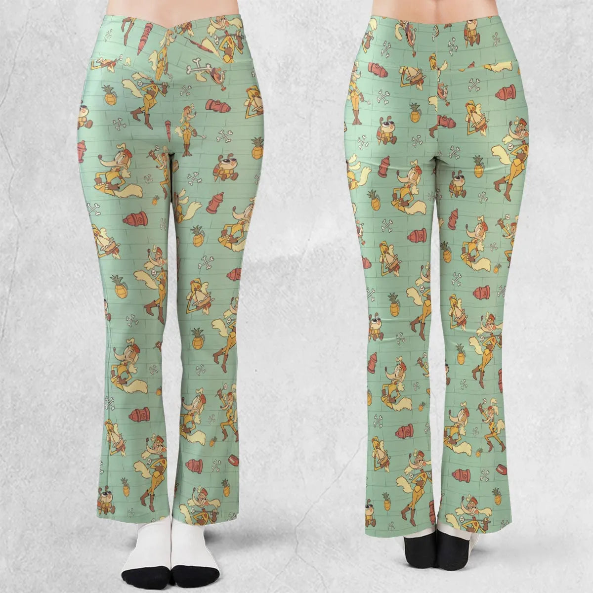 Sergeant O'Fera Cuphead Flare Leggings