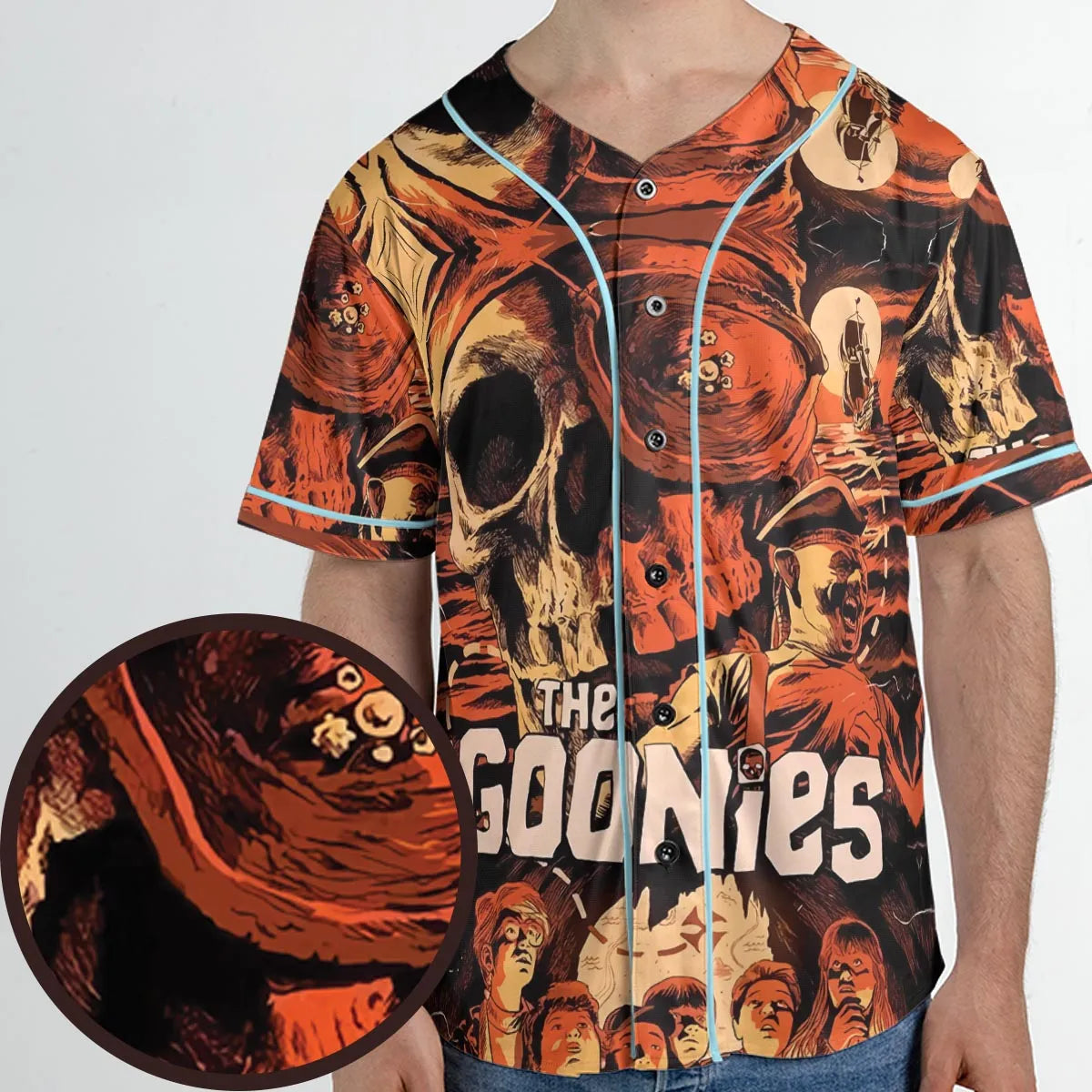 The Goonies Pattern Unisex Baseball Jersey