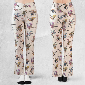 Kingdom Farce Kingdom Heart Flare Leggings