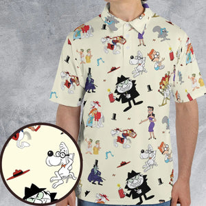 Bullwinkle’s Boss AOP Men/Women Polo Shirt