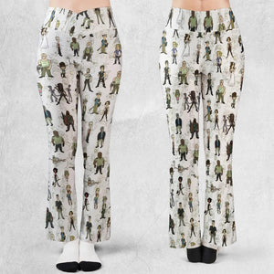 The Walking Dead Characters as Cartoons Flare Leggings