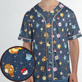 Gengar as Eevee The Eeveelutions Pokemon Unisex Baseball Jersey