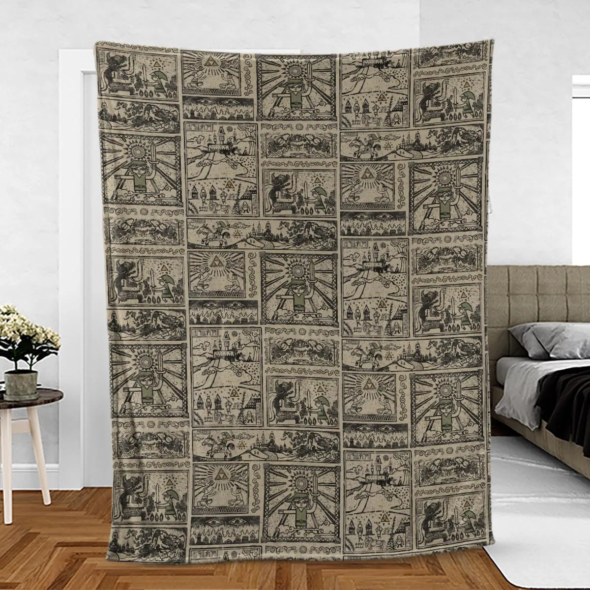 Zelda Story Of The Hero Time Legend Fleece Blanket