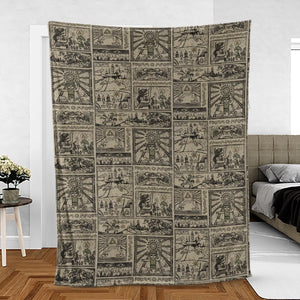 Zelda Story Of The Hero Time Legend Fleece Blanket