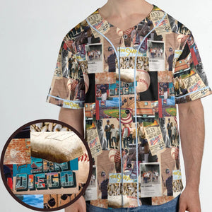 Memorable Baseball Movie Scenes Collage The Sandlot Unisex Baseball Jersey
