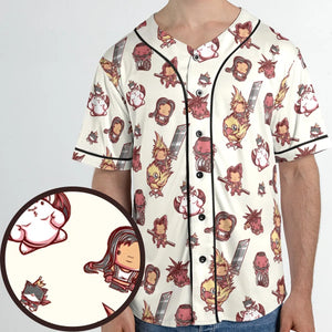 Cute Fantasy Final Fantasy Unisex Baseball Jersey