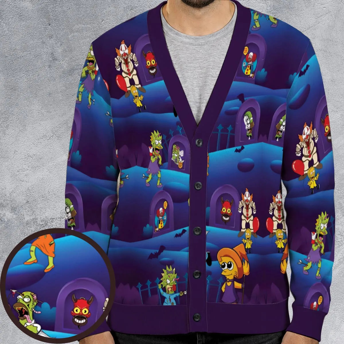 Horror Night The Simpsons Cardigan