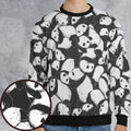Lazy Day Panda Pattern All-over Print Sweatshirt