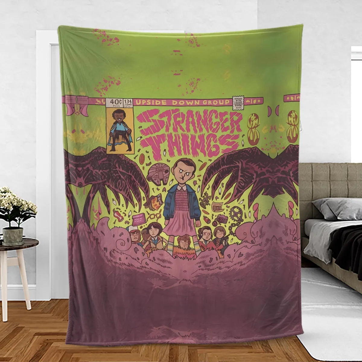 Into The Unknown Stranger Things Fleece Blanket