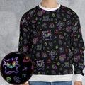 Neon Gastly Haunter Gengar Pokemon All-over Print Sweatshirt