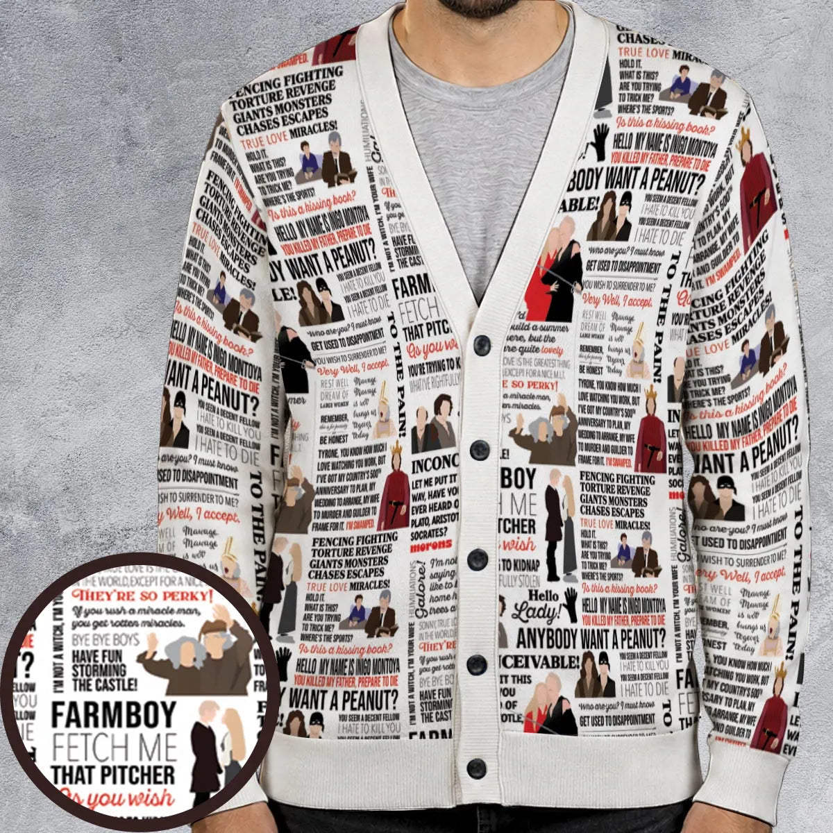 Inconceivable Quotes Cardigan