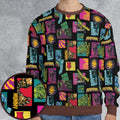 Monster Pop Movies Halloween All-over Print Sweatshirt