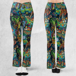 Monsters Mayhem and The Mystery Machine Scooby Doo Flare Leggings
