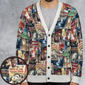 Pioneering '50s Classics Monster Hammer Horror Films Cardigan