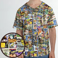 Vintage Horror Movies Unisex Baseball Jersey