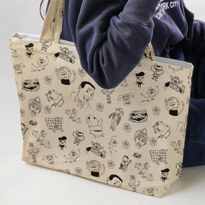 Pee-Wee's Playhouse Characters Large Tote Bag