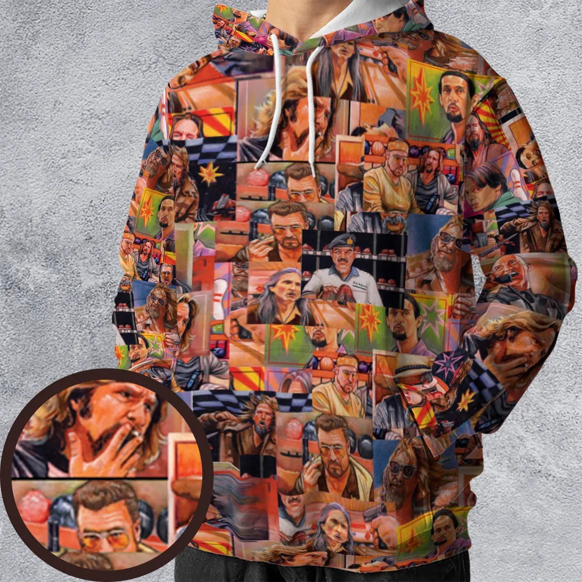 The Big Lebowski Painting Pattern All-over Print Hoodie