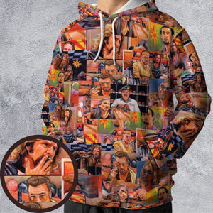 The Big Lebowski Painting Pattern All-over Print Hoodie