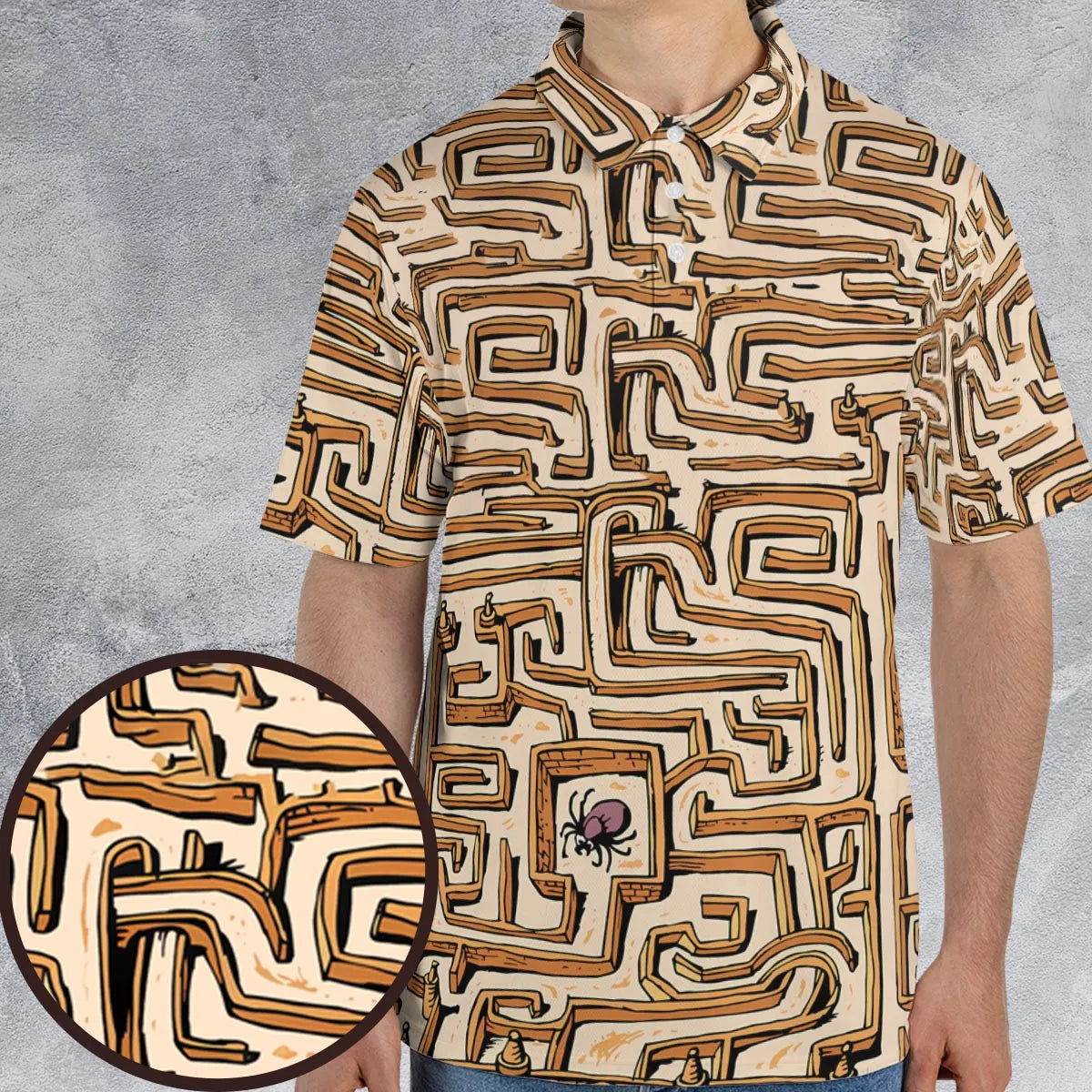 Fantasy Drip Labyrinth AOP Men/Women Polo Shirt