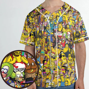 WWF Simpsons Unisex Baseball Jersey