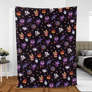 Trick or Treat Poke'ween Pokemon Fleece Blanket