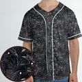 Black Raven Pattern Unisex Baseball Jersey