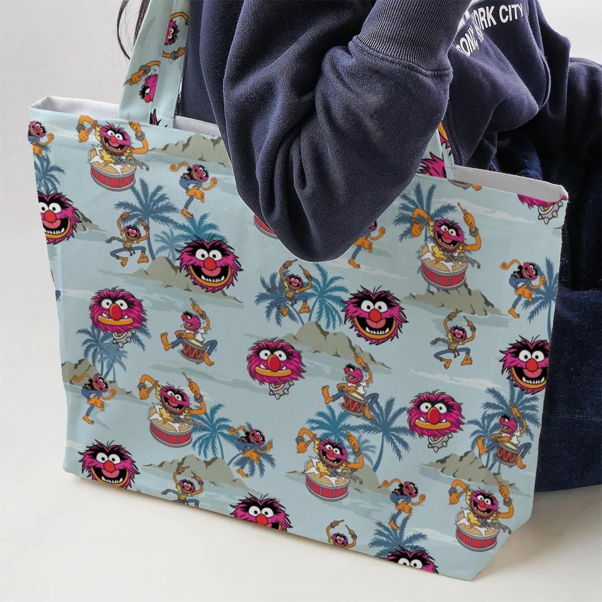 Animal The Muppet Show Drum Tropical Large Tote Bag