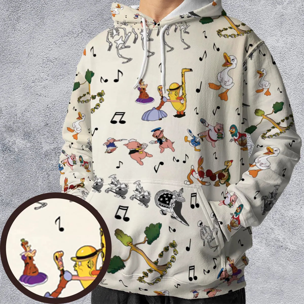 The Silly Symphony Characters All-over Print Hoodie