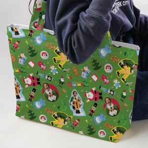 Santa Know Him Elf Large Tote Bag