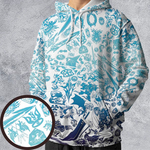 Blue Moggle Final Fantasy All-over Print Hoodie